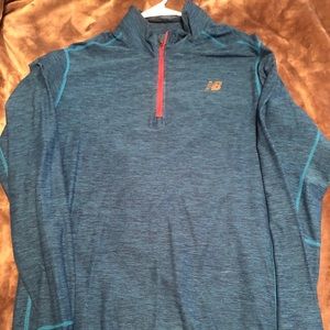 1/4 zip new balance dry fit shirt